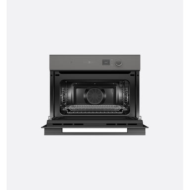 Fisher & Paykel Series 7 OM60NMLG1 Compact Combi-Microwave Oven 60cm, Grey Glass