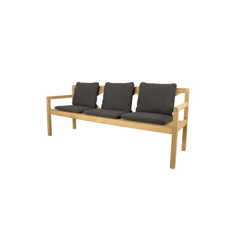 The Cotswold Cooking Company Grace 3-Seater Bench with Cushion Set