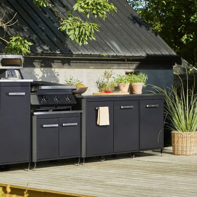 Cozze Outdoor Kitchen 180 Stainless Steel Outdoor Kitchen Unit