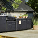 Cozze Outdoor Kitchen 180 Stainless Steel Outdoor Kitchen Unit