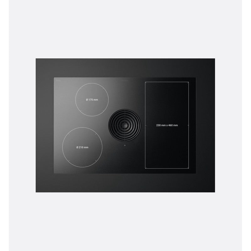Bora M Pure PURMA2R 80cm Glass Ceramic Venting Induction Hob, Rough Black