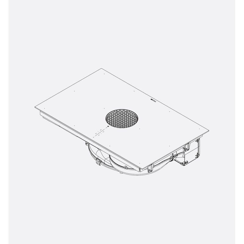 Bora X Pure 83cm Venting Induction Hob, Rough Black