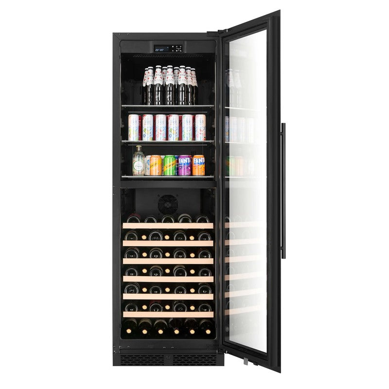 CELLA WBV93D-BLACK Beverage Centre 53 Bottle / 126 Cans, Black