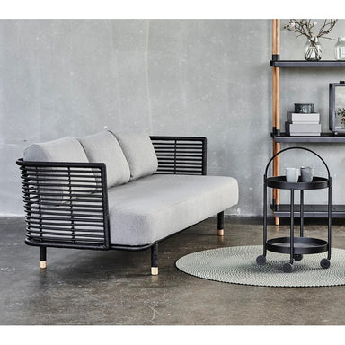 Cane-Line Sense 3-Seater Sofa, Natural or Black Rattan