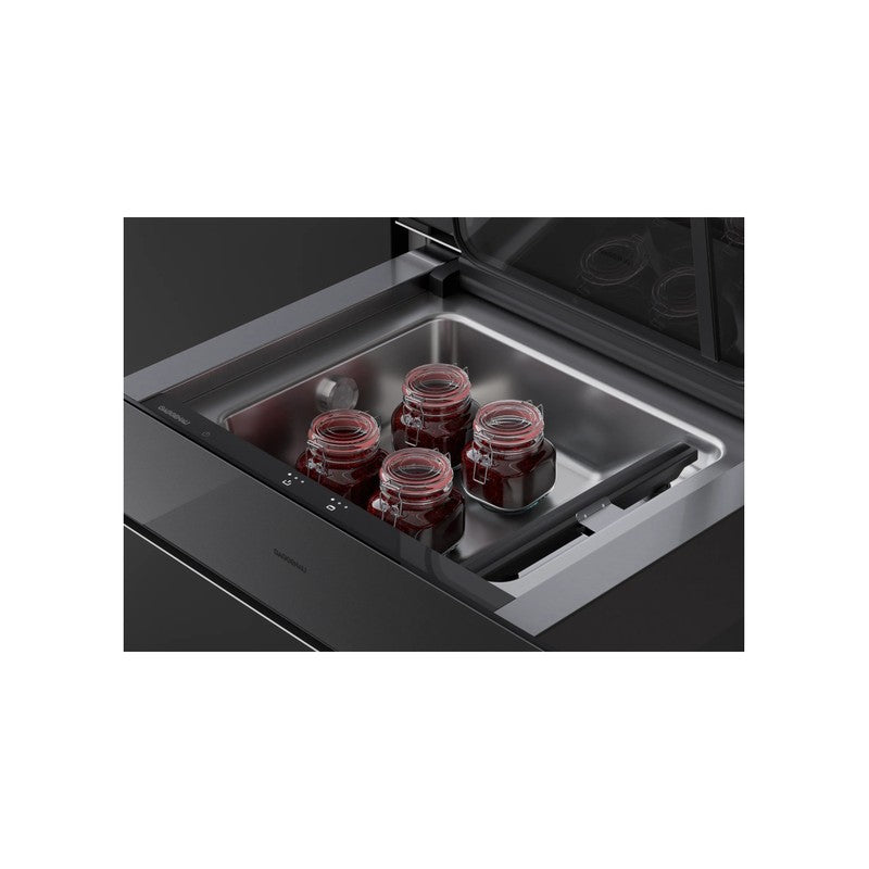 Gaggenau Minimalist Series GV251100 Stainless Steel Vacuum Drawer 14cm, Onyx
