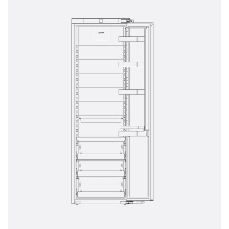 Bora Cool C178K 56cm Fully Integrated Fridge with Fixed Hinge