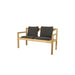 Grace 2-Seater Bench with Cushion Set