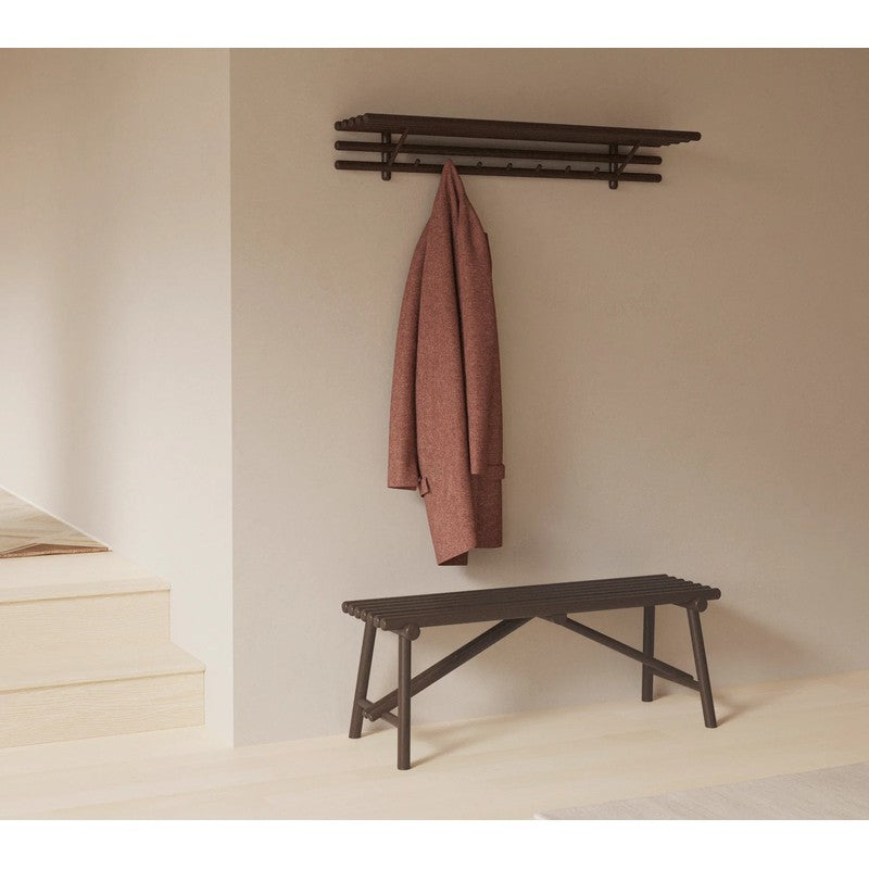 Sticks Bench Indoor, Dark Brown