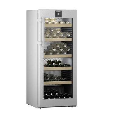 Liebherr Vinidor WPsd 4652 Steel Wine Cabinet 107 Bottle, Glass Door