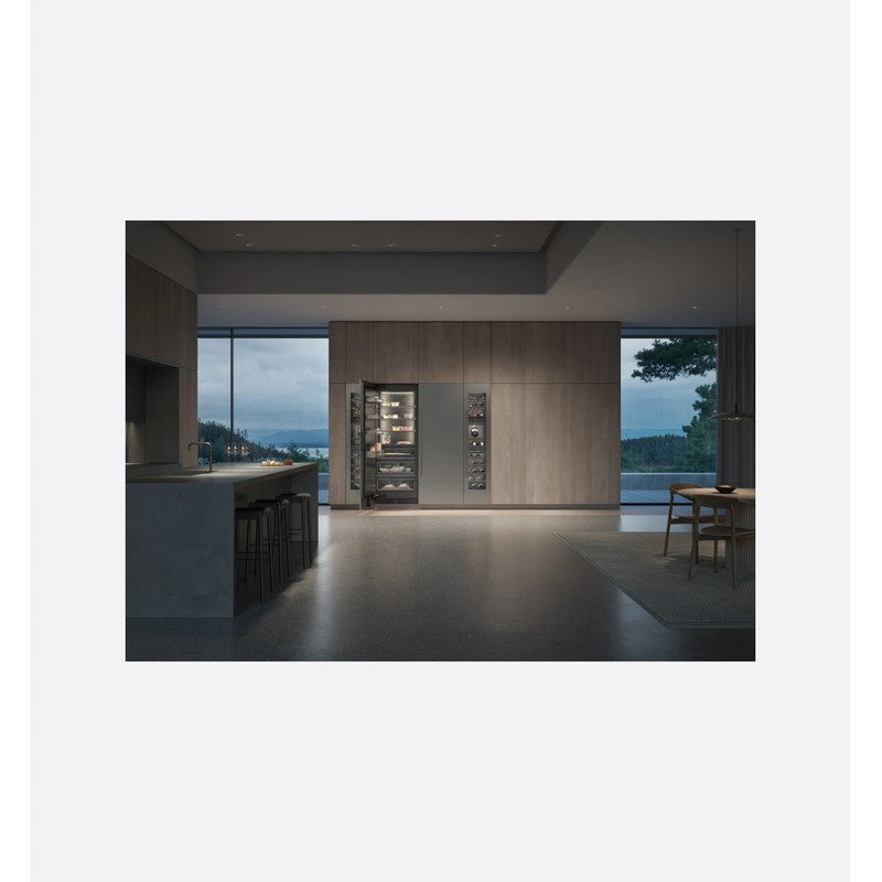 Gaggenau Vario Expressive Series RVW467170 45.7cm Fully Integrated Wine Storage, Oak & Anthracite Aluminium
