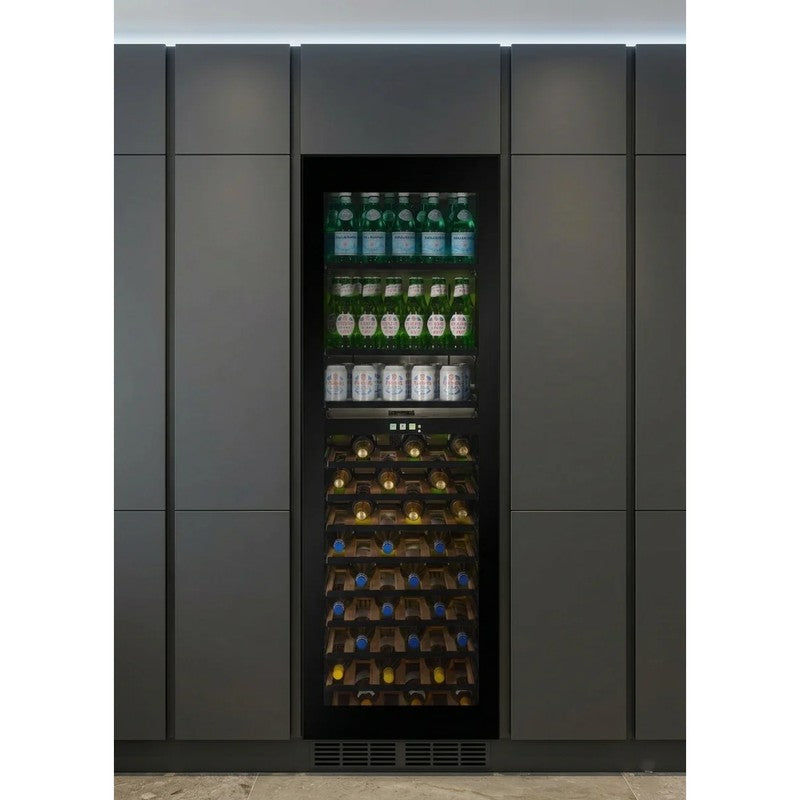 CELLA Kitchenline Integrated Beverage Centre 600mm, Black Glass