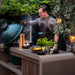Adezz Forno Kamado Station with Big Green Egg Large, Corten Steel or Powder-Coated Aluminium