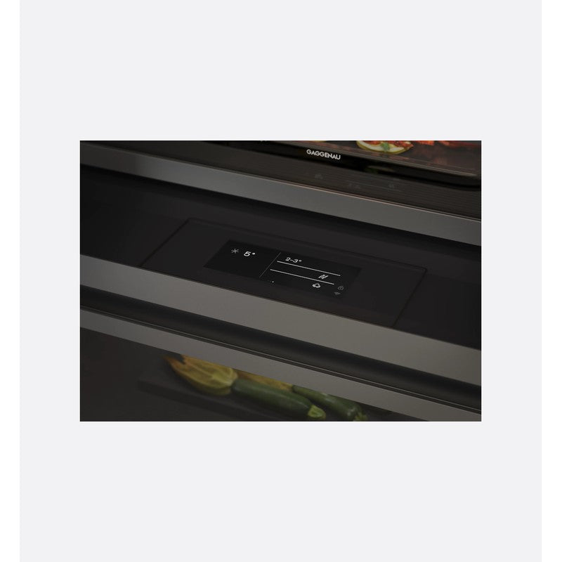 Gaggenau Vario Cooling Express Series RVC467190 61cm Fully Integrated Fridge, Dark Brushed Stainless Steel