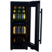 CELLA Kitchenline Glass Beverage Fridge 51L, Black Glass