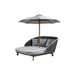 Classic Classic Parasol with Pulley System for Peacock Daybed