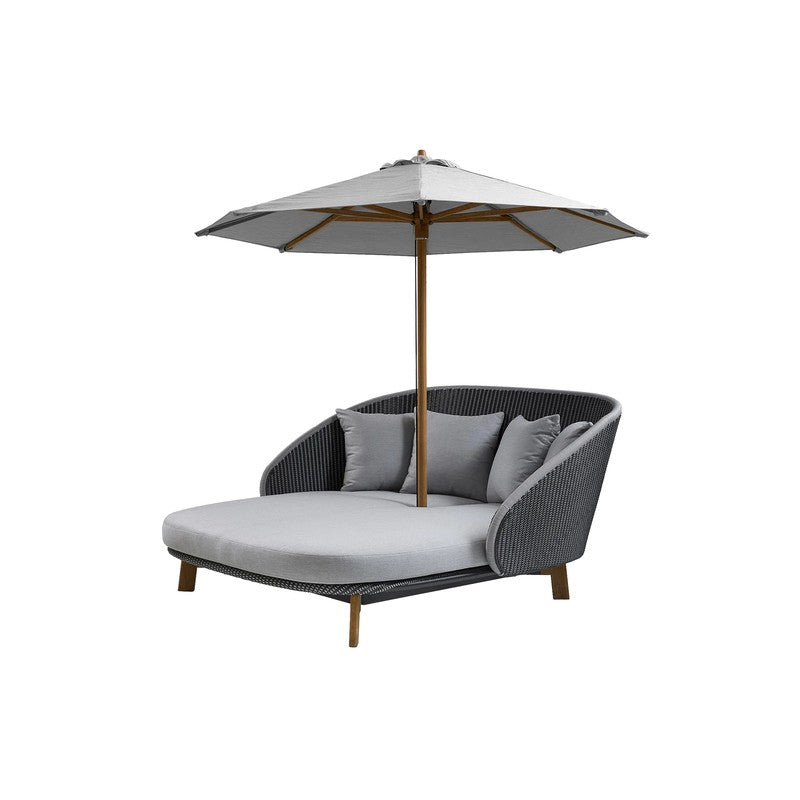 Classic Classic Parasol with Pulley System for Peacock Daybed