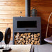 Adezz Forno Enok Coated Steel Outdoor Fireplace, Black