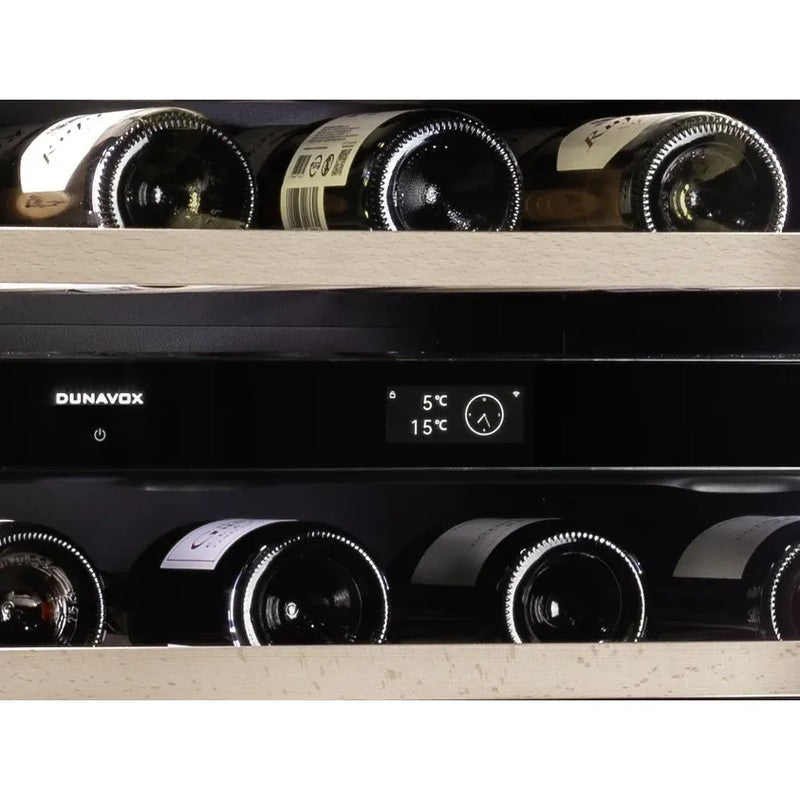 Dunavox FLOW-41 41 Bottle Fully Integrated Wine Cooler, 88cm Height