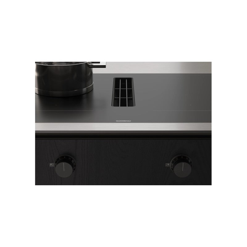 Gaggenau 400 Series CV492105M 90cm Flex Induction Cooktop with Integrated Ventilation System, Matt Black