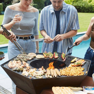 Barbecook Nestor Island Corten Steel Wood BBQ