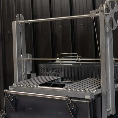 Somerset Grills Asado Stainless Steel Rotisserie 92cm with Electric Motor, Skewer & Forks