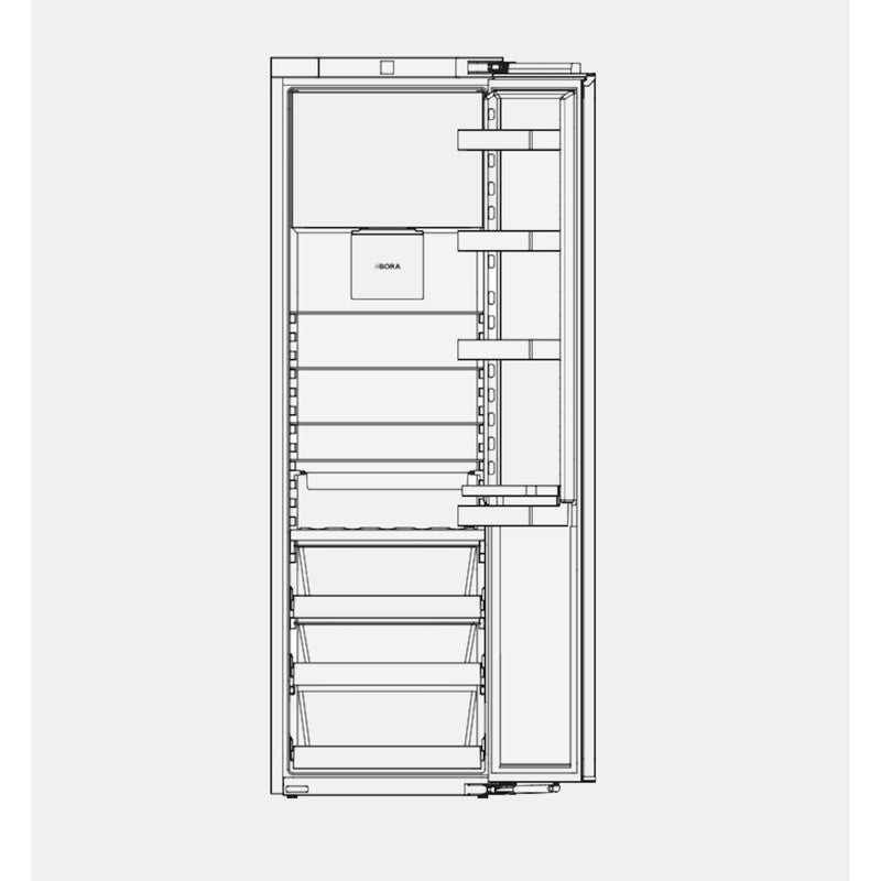 Bora C178KGFS2 56cm Fully Integrated Fridge with Icebox
