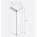 BORA Cool C178KS1 56cm Fully Integrated Larder Fridge with Fixed Hinge