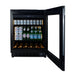 CELLA KITCHENLINE Beverage Fridge 118L, Black Glass