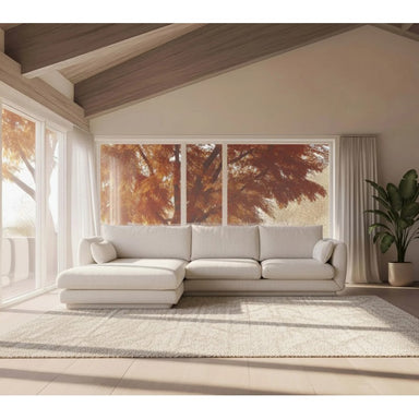 Cane-line Bloom 2-Seater Sofa with Chaise Longue & Plinth