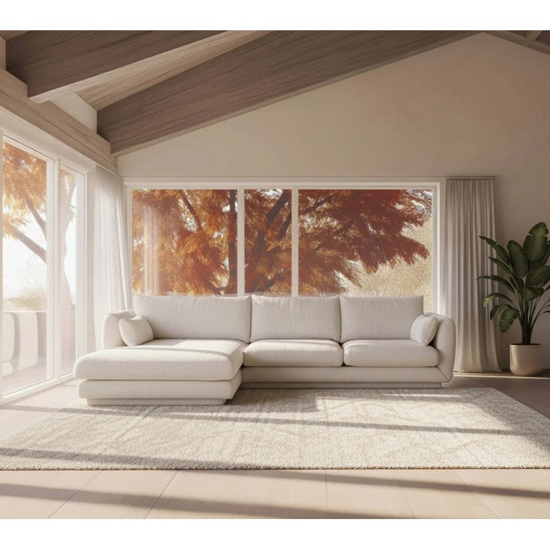 Cane-line Bloom 2-Seater Sofa with Chaise Longue & Plinth