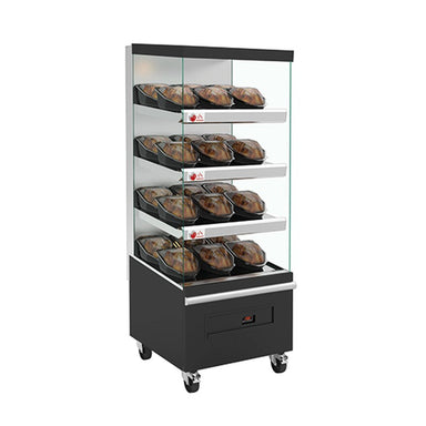 Jestic Self Service Hot Display Stainless Steel Unit, Black Epoxy