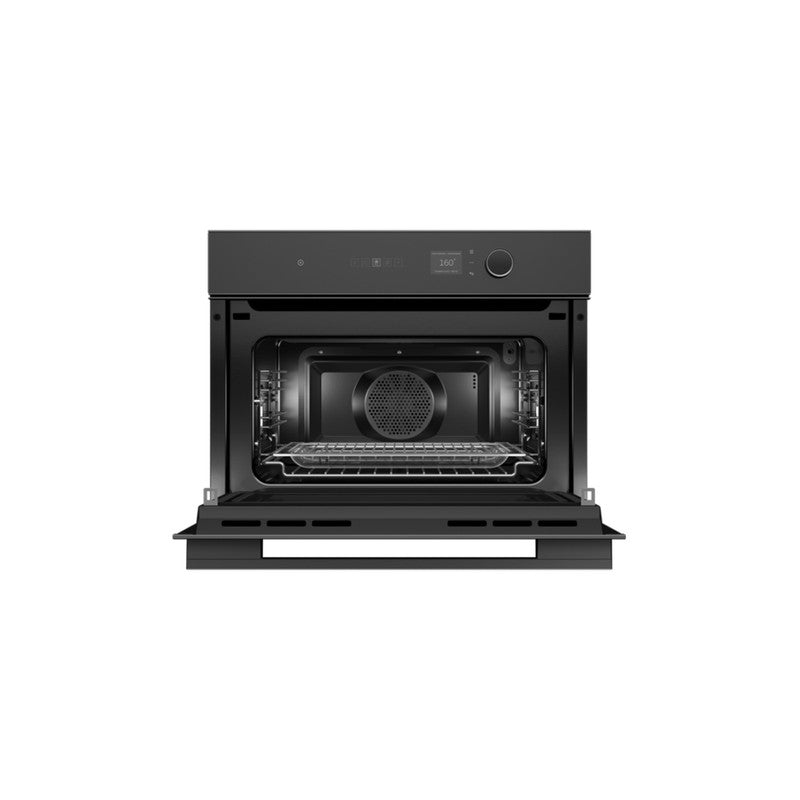Fisher & Paykel Series 7 OM60NMLB1 60cm Combination Microwave Oven, Black Glass
