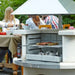 Buschbeck Venedig Masonry Barbecue Granite with Stainless Steel Hood