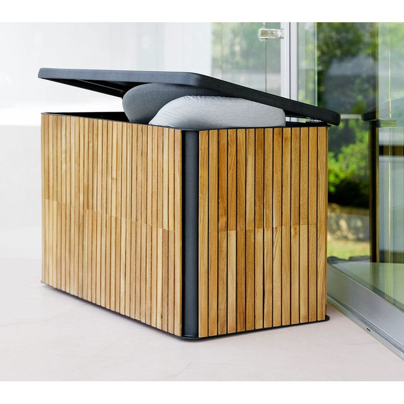 Cane-line Combine Cushion Box, Black & Teak
