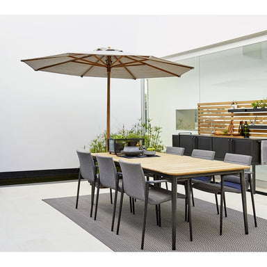 Classic Classic Parasol with Pulley System, 2.4m
