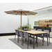 Classic Classic Parasol with Pulley System, 2.4m