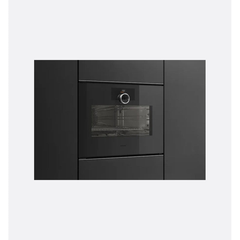 Gaggenau Minimalist Series GS220100 Stainless Steel Combination Steam Oven 60cm, Onyx