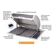 Kenyon Signature Built-In Electric Grill with Two Coated Drip Trays