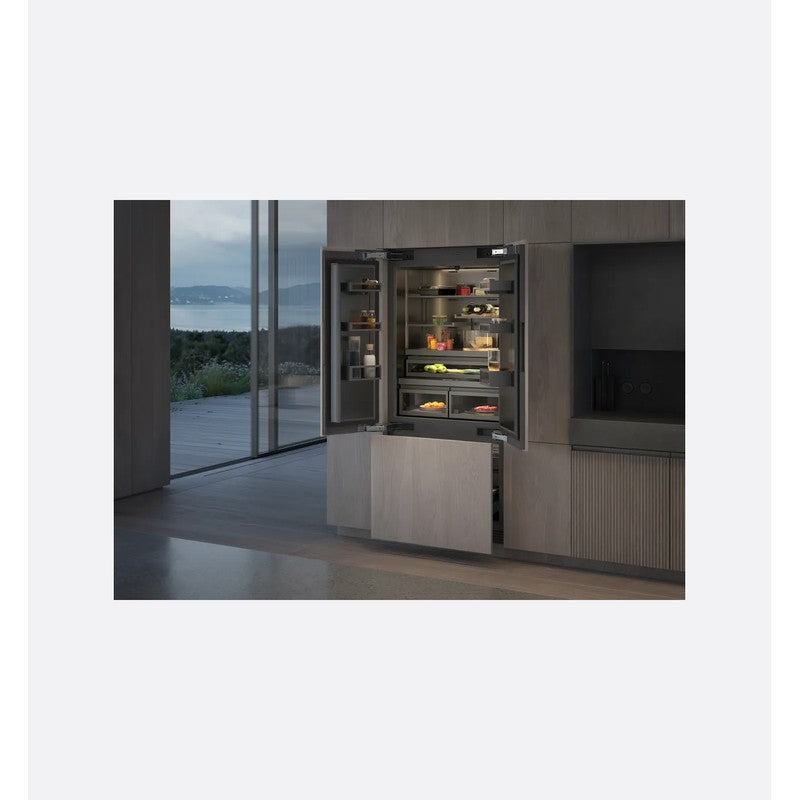 Gaggenau Expressive Series RVY497190 Stainless Steel Fridge-Freezer 89.4cm with Ice & Water