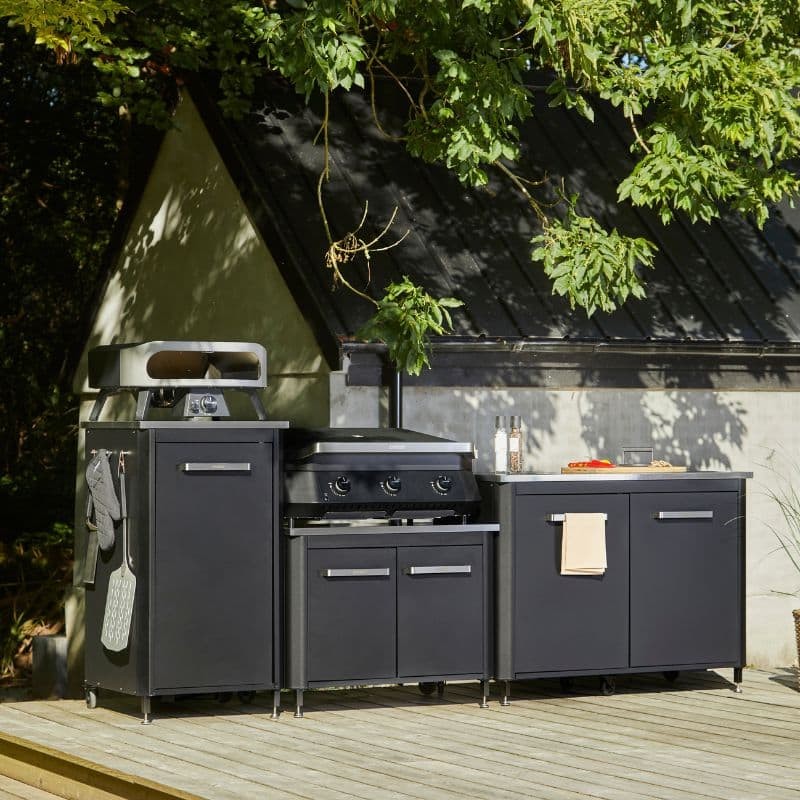 Cozze Outdoor Kitchen 60 Stainless Steel Pizza Oven Table