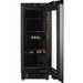 CELLA Kitchenline Wine Cooler 18 Bottle, Black Glass