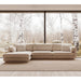 Cane-line Bloom 3-Seater Sofa with Chaise Longue & Plinth