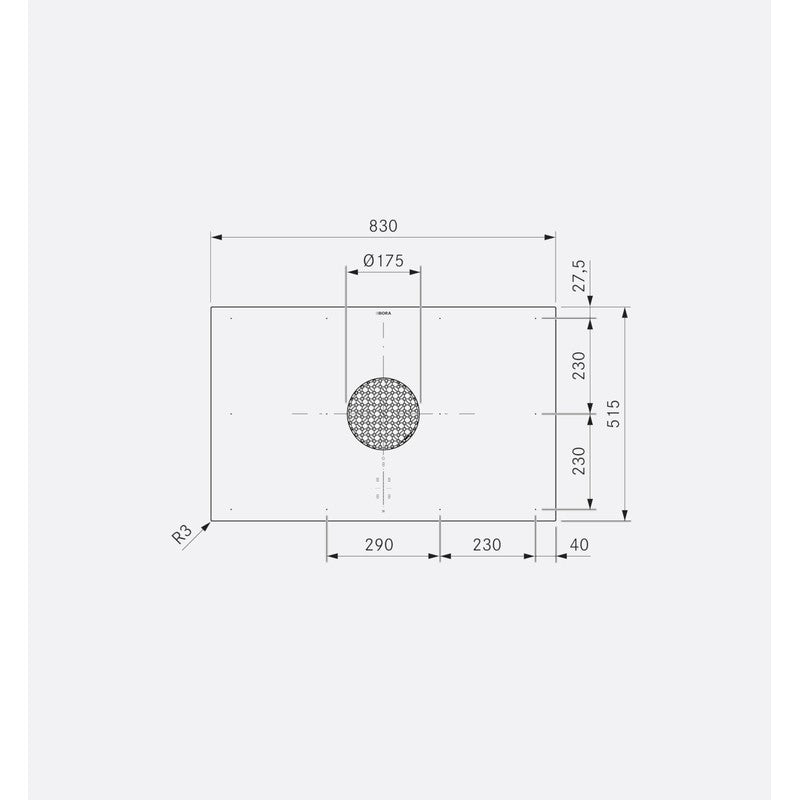 Bora PUXA2 X Pure 83cm Venting Induction Hob, Black