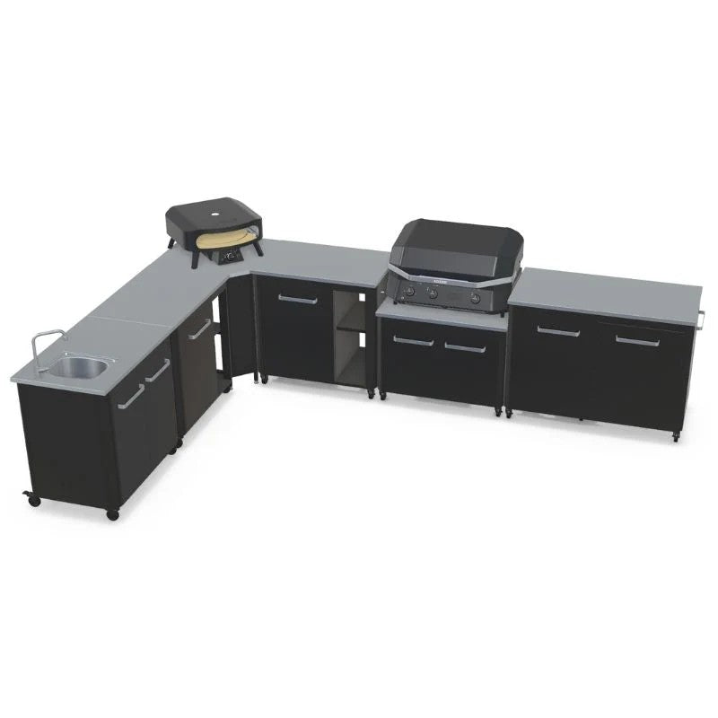 Cozze Modular Outdoor Kitchen Stainless Steel with Gas Grill, Sink & Storage