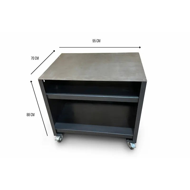 Somerset Grills Worktop Unit Stainless Steel & Mild Steel, Gunmetal