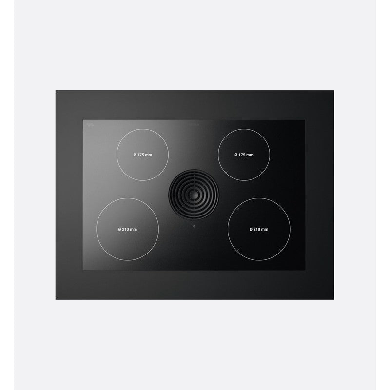 Bora Pure PURA2R Glass Ceramic Venting Induction Hob 80cm, Rough Black