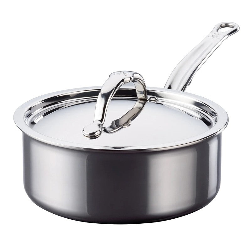 Hestan NanoBond Titanium & Stainless Steel Saucepan with Lid, 22cm