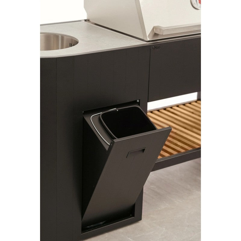 Q-boo OVO GL Dekton Outdoor Kitchen with Sink & Cover