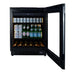 CELLA Kitchenline BV34B-TO Undercounter Drinks Fridge, Black Glass