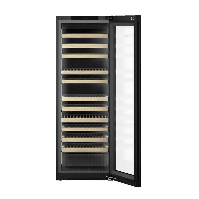 Liebherr Vinidor Selection WPgbi 7473 Steel Wine Cabinet 182 Bottle 3-Zone, Black Steel